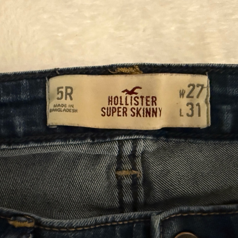 Hollister Super Skinny Denim Jeans Size 5 - Picture 5 of 6